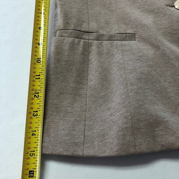NWOT Kenneth Cole Select Single Button Front Career Beige Jacket Blazer Small - Picture 10 of 11
